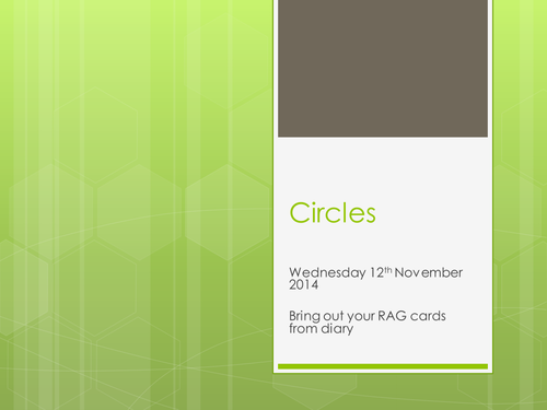 circles - year 7