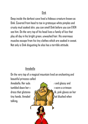 Character description examples by Della1986 Teaching Character description examples by Della1986 Teaching
