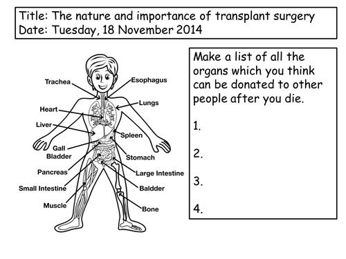 Introduction to transplant surgery