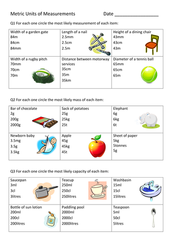 Measurement Worksheets Ks2 Tes - Electrical Wiring Diagram Images 2020