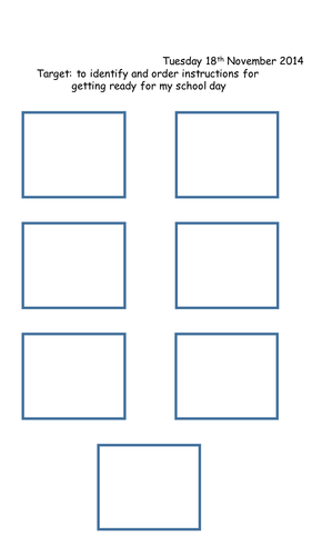 Instruction Texts: Starting My school day