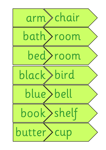 Phase 6: Compound words; table cards