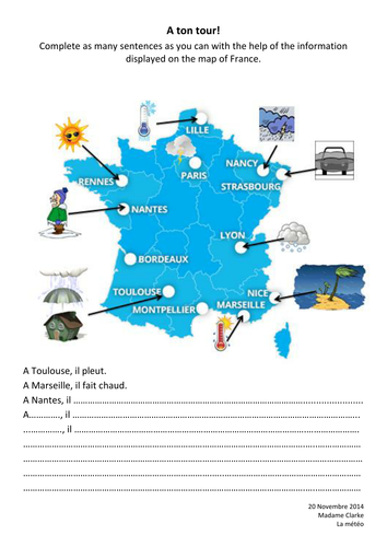 Quel temps fait-il ? | Teaching Resources