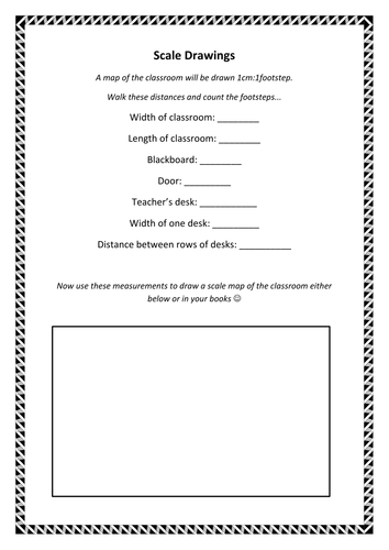 Drawing to Scale - Introduction Activity