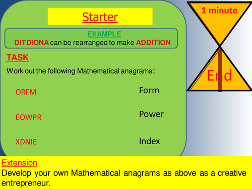 standard form bingo tes Standard Form  Teaching Resources
