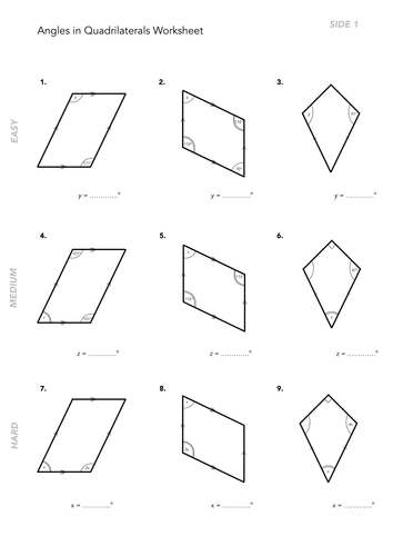 Angles in Quadrilaterals