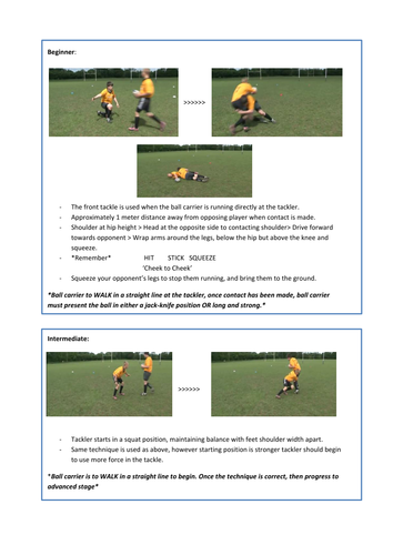Tackling Lesson Rugby