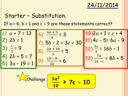 Solving Simulatenous Equation worksheet.