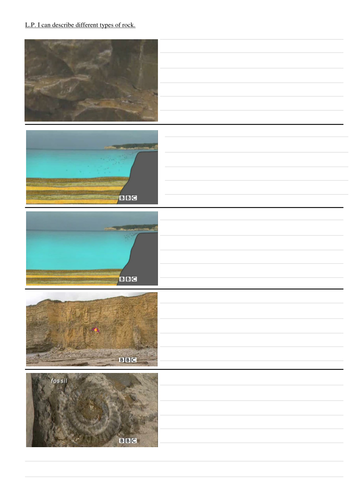 Igneous and Sedimentary rock worksheet
