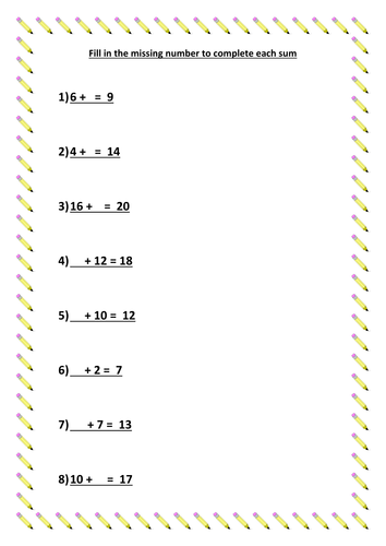 numeracy worksheets teaching resources