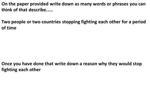 Christmas Day Truce QOTD