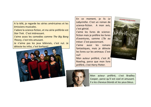 Qu'est-ce que tu lis / regardes?