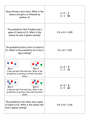 Probability grade B-A | Teaching Resources