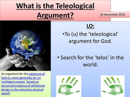 The Teleological Argument