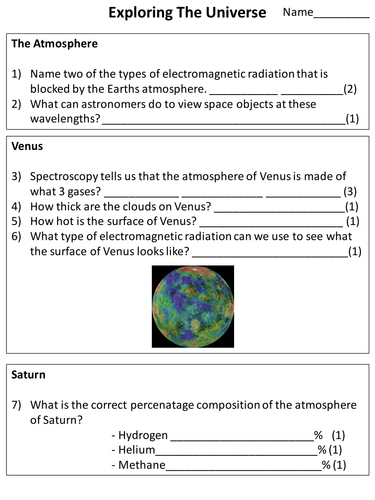P1.13 - Exploring the Universe | Teaching Resources