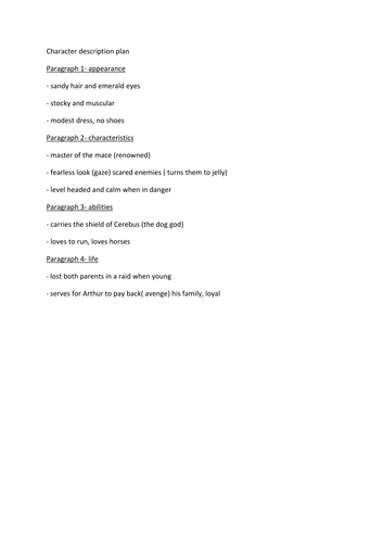 Myths and Legends week 1