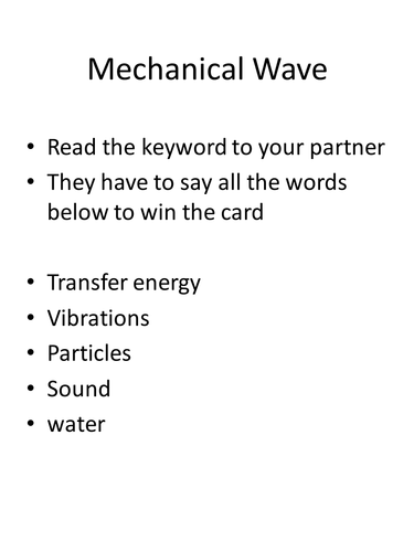 AQA GCSE P1.5 Waves