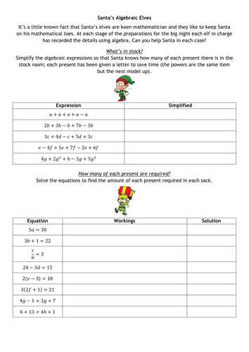 Santa's Algebraic Elves
