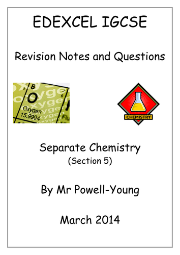 IGCSE Chemistry Revision Booklets