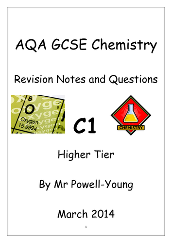 Core Science (C1) Revision Booklets