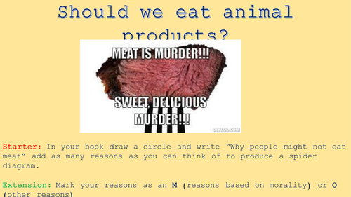 Animal Rights - Lesson 8 - Eating Meat