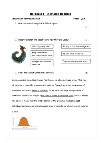 B1 revision booklet