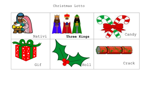 Christmas Lotto | Teaching Resources