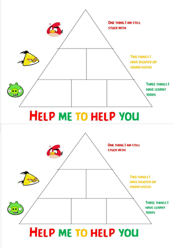 Angry Birds Evaluation Pyramid