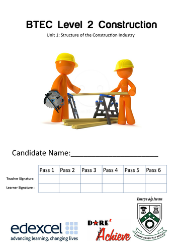 BTEC Level 2 Construction UNIT 1 Booklet -Legacy