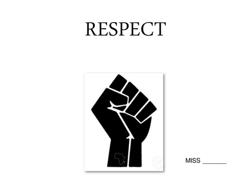 Rules on respect - fill in the blanks exercise