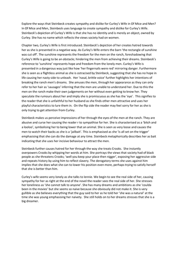 Mice men coursework image