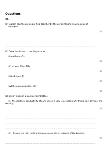 Dative covalent bonding lesson AS Chemistry KS5