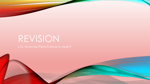 Year 9 Revision