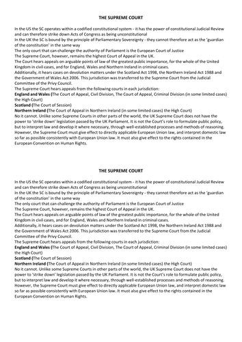 Supreme Court and Judicial Reform