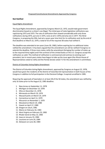 Constitutional Amendments