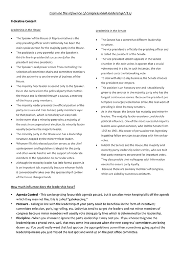 Congressional Leadership