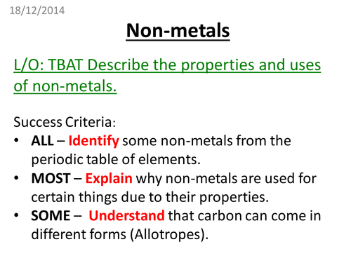 Non-Metals