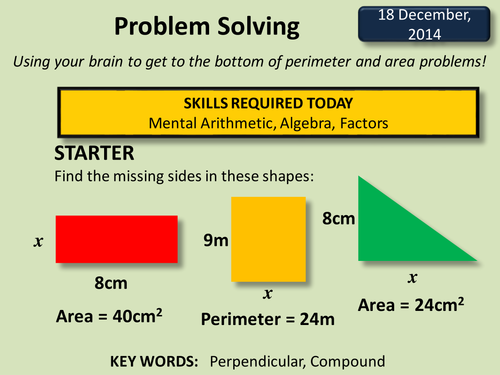 simple perimeter problem solving