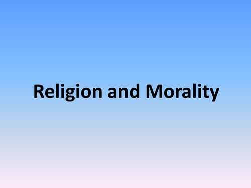 Religion and morality AS/A2 structuring