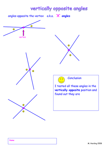 Discover relationships: angles round a point; and parallel lines