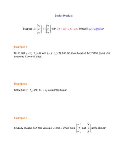 Scalar Product