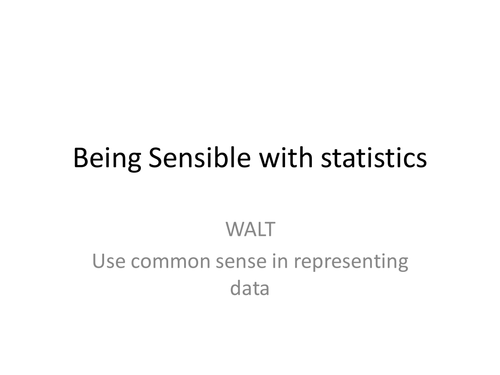 Data handling/graphs: Starter or group discussion