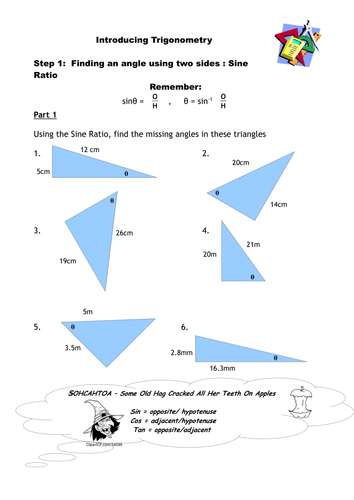 Trigonometry - finding Sine of angles
