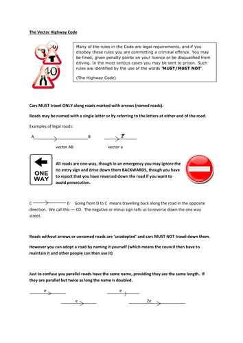 The Vector Highway Code
