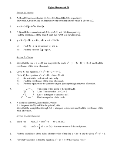 Scottish Higher Outcome 3 Homework's