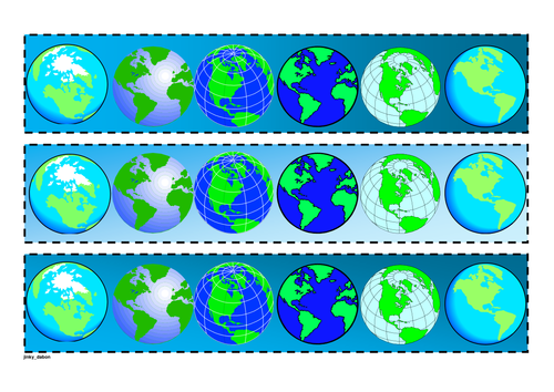 Earth Day Themed Cut-out borders