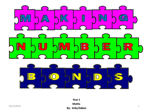 Grade 1 - Making Number Bonds