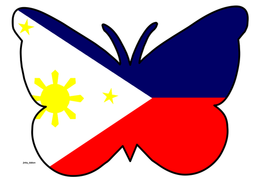 Butterfly Themed Philippine Flag