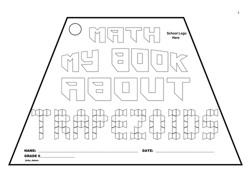 Grade 6 My Book About Trapezoids