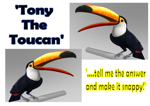 Greater Than or Less Than by 'Tony the Toucan'